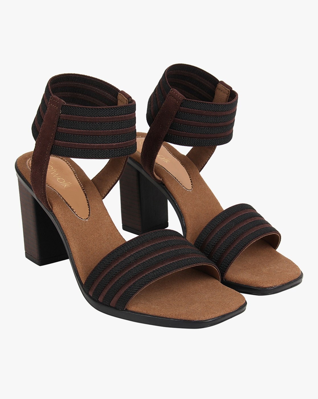 BLOK POSHNALI CHARM SANDAL - Brown