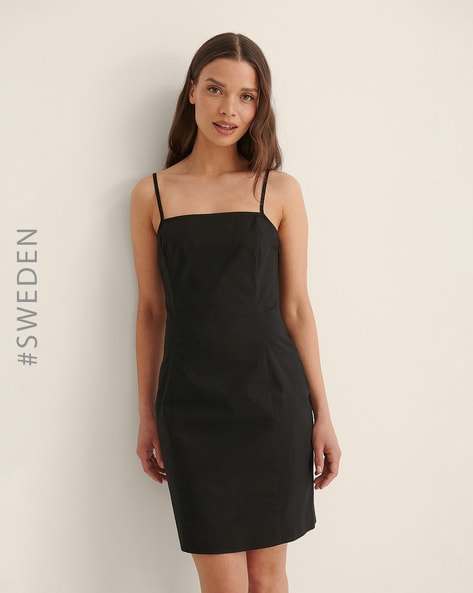 Women's Black Maxi Dress Long Sleeve Square Neck | Ally Fashion
