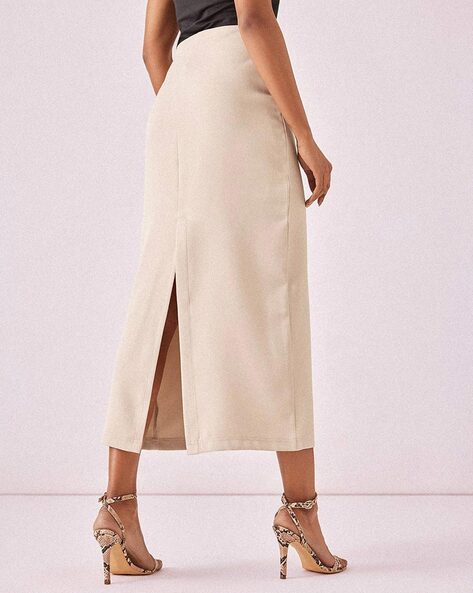 Beige skirt clearance on line