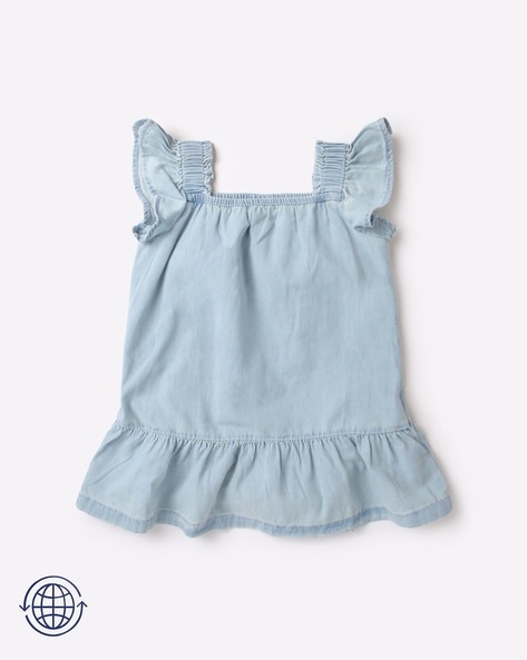 Gap sleeveless on sale denim dress