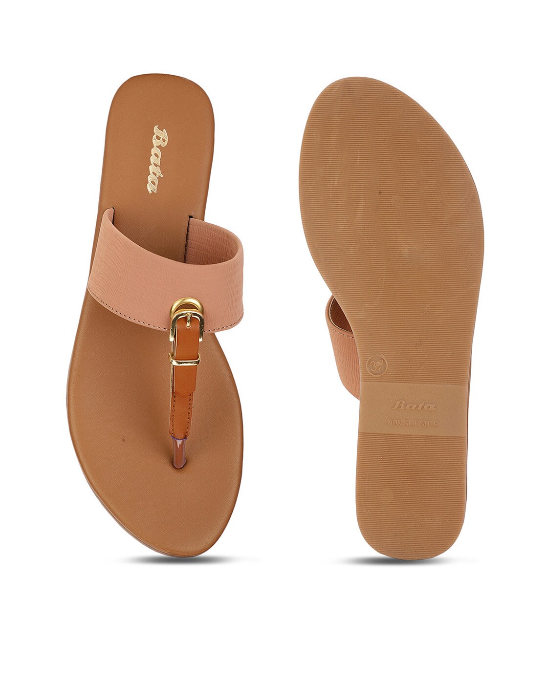 Buy Pink Flat Sandals for Women by Bata Online Ajio