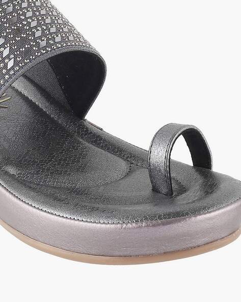 Buy Silver Flat Sandals for Women by CATWALK Online Ajio