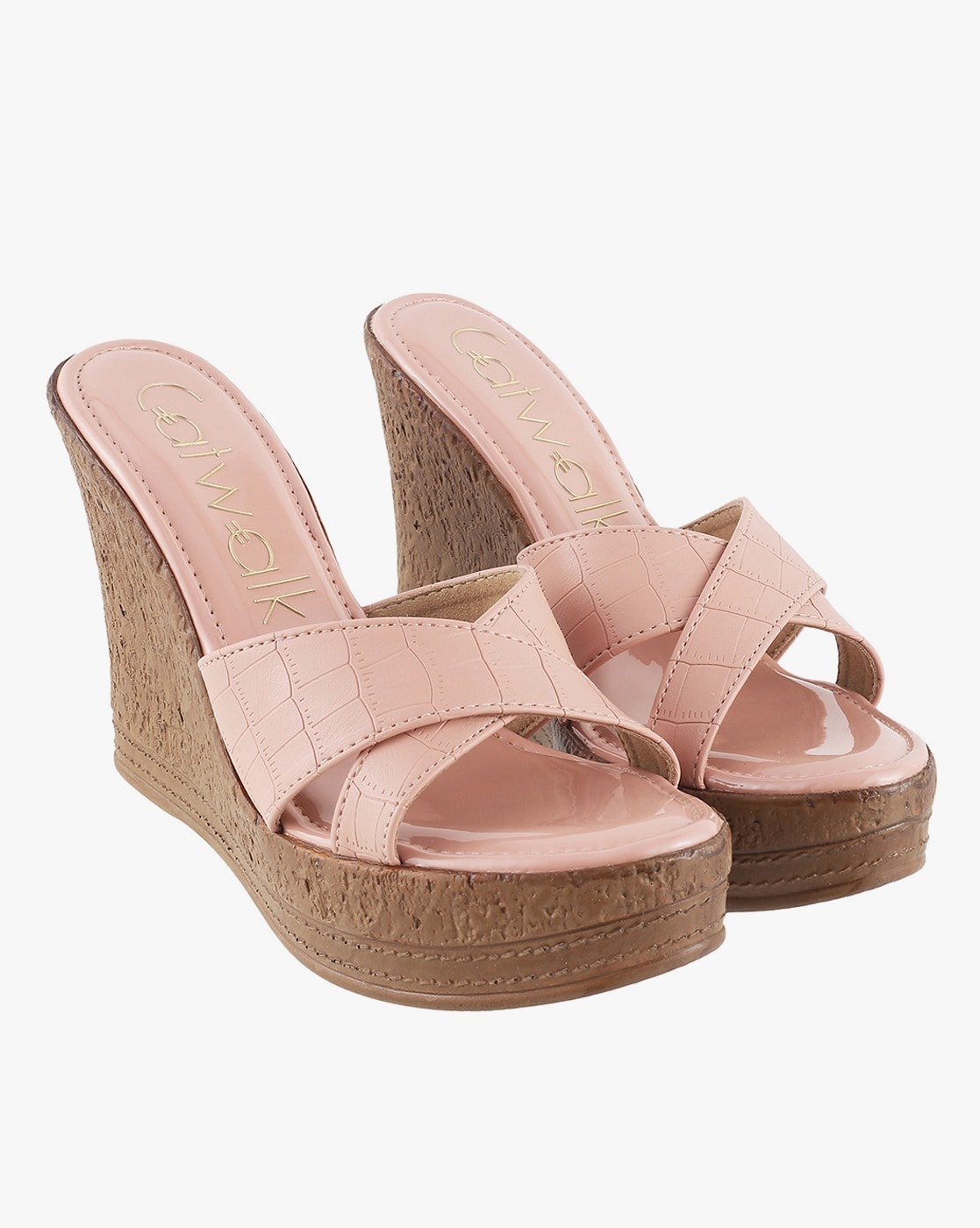 Blush Suede Wedges - Wedge Sandals - Mid Heel Wedge Sandals - Lulus