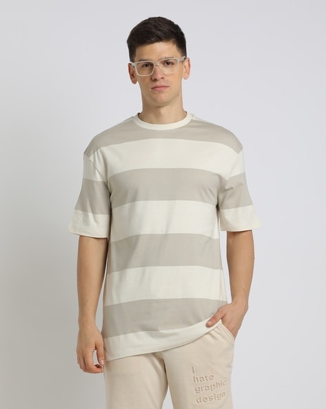 Regular Fit Striped Crew-Neck T-Shirt