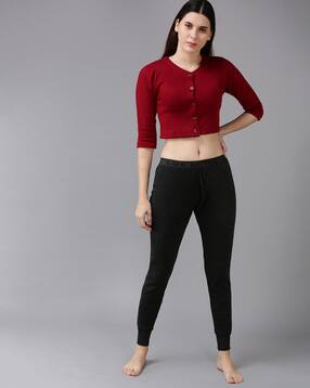 lux cott's wool Button-Down Thermal Set-picture-11