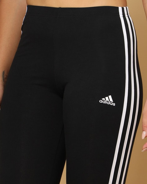 adidas Women's 3 Stripes Leggings, Black/White, XL : MainApps:  : Fashion