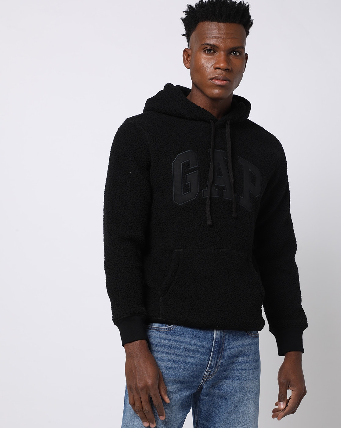 Gap sherpa best sale hoodie