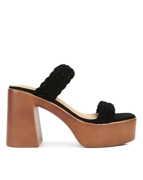 Suede discount flatform sandals