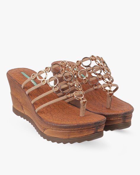 Buy Brown Flat Sandals for Women by CATWALK Online Ajio