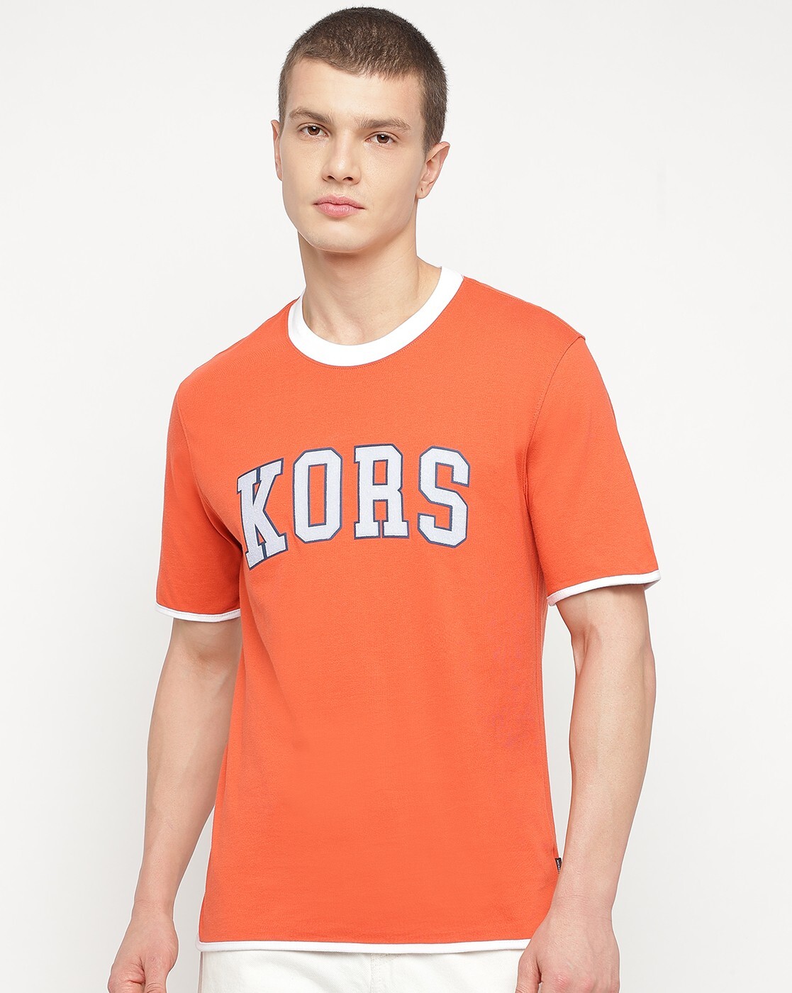 Michael kors best sale shirts mens orange