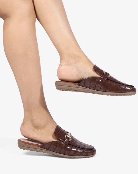 Crocodile mules best sale