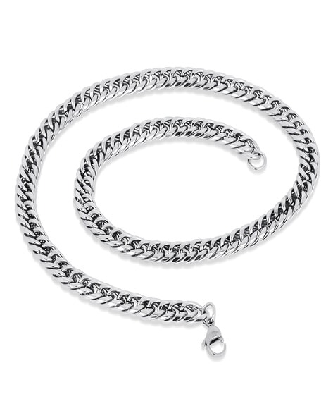 Buy 4 Mm Sterling Silver Curb Chain Necklace, Cuban Chain, Boyfriend  Necklace, Mens Necklace, Gift for Men, Gift for Her Online in India - Etsy