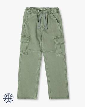 Boys Lightly Washed Cargo Jeans-image-23