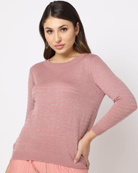FIG Pullover with Ribbed Hems