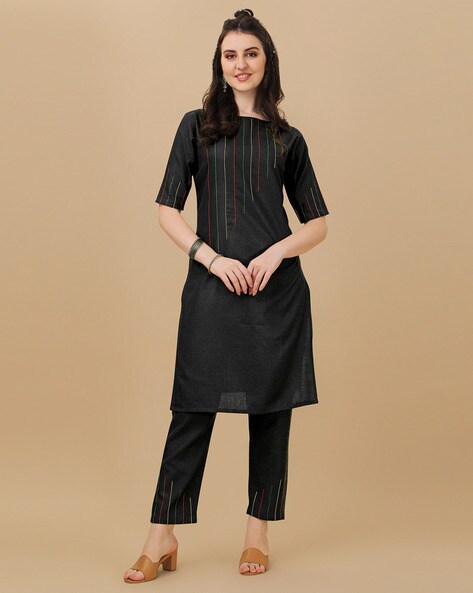 Dgc196 - Black Queen Designer & Stylist Kurti Leggings With Dupatta Set at  Rs 850 in Kalyan