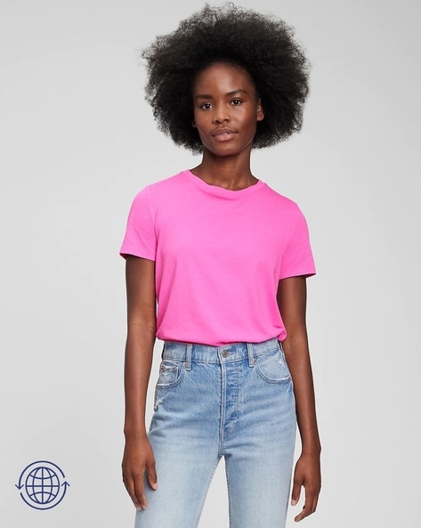 Gap pink 2025 shirt womens