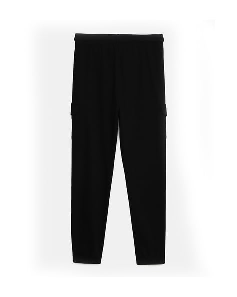 Buy Men's Super Combed Cotton Rich Pique Fabric Slim Fit Joggers with  Zipper Pockets - Black AM05 | Jockey India