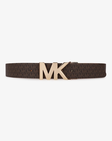 Buy Michael Kors Reversible Logo & Leather Waist Belt, Brown Color Women