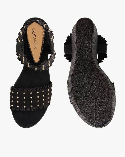 Catwalk Flat Platform Shoes Black Mary Jane Ballet Flat