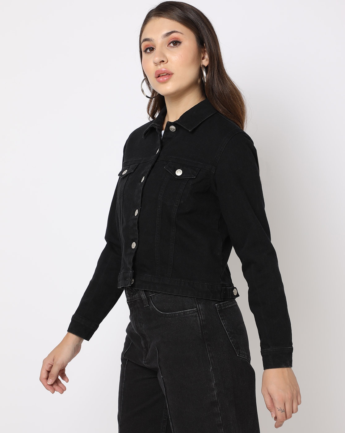 Buy Women's Lee Cooper Denim Jacket with Long Sleeves and Flap Pockets  Online | Centrepoint Oman