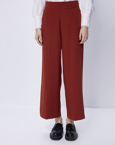 Buy Rust Trousers & Pants for Women by Cover Story Online
