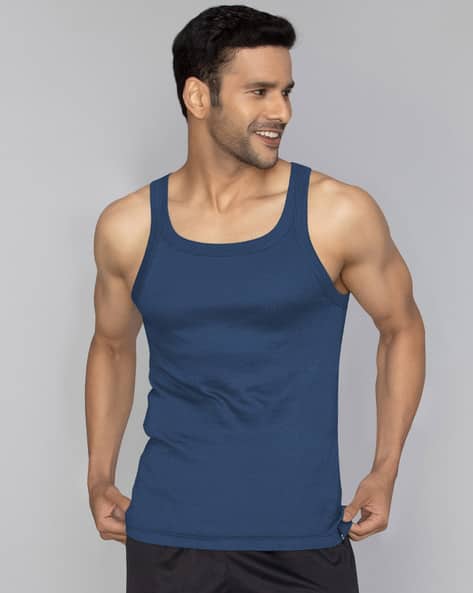 Buy Midnight blue Vests for Men by XYXX Online | Ajio.com