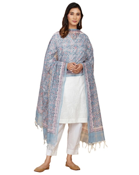 Printed Dupatta with Tassels Price in India