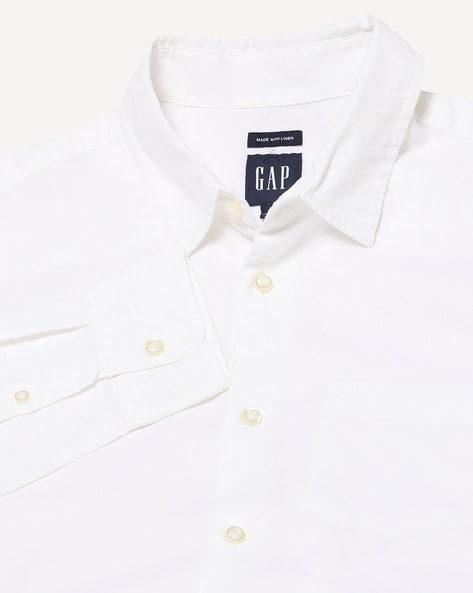 Buy Gap Linen-Cotton Long Sleeve Shirt from the Gap online shop