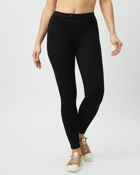 Skinny Fit Treggings with Insert Pockets