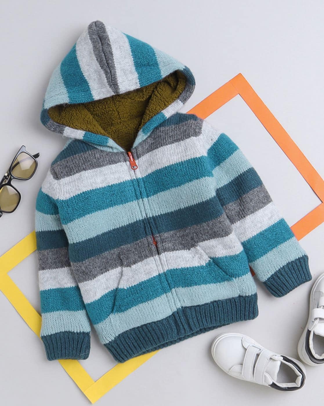 Buy Aqua Sweatshirts & Hoodie for Boys by Yellow Apple Online