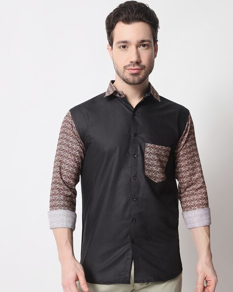 Buy Black Shirts for Men by VERTUSY Online