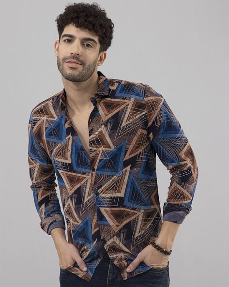 GEOMETRIC PRINT SHIRT