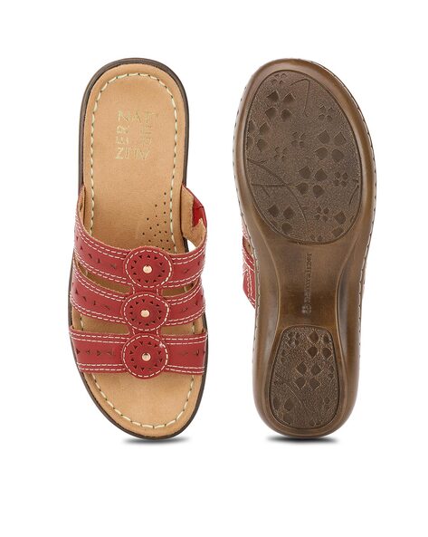 Buy Red Flat Sandals for Women by Naturalizer Online Ajio