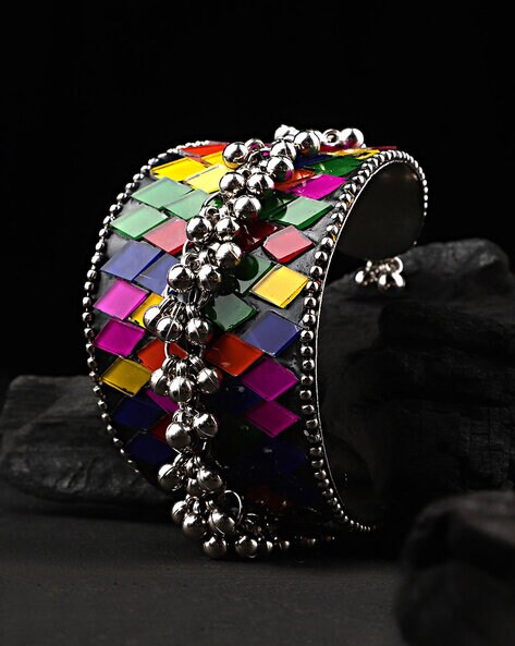 Buy Zaveri Pearls Multi-Color Embellished Kada Bracelets-ZPFK16889 Online  At Best Price @ Tata CLiQ