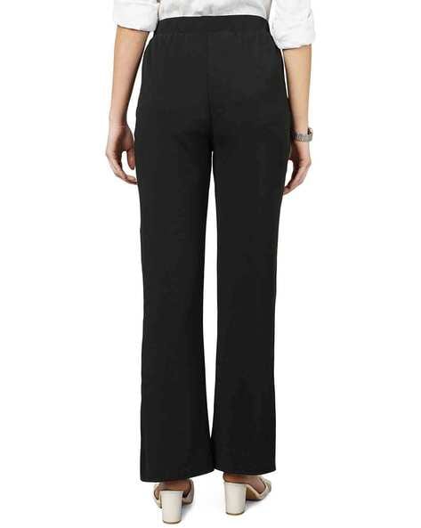 Slit-hem trousers - Black - Ladies | H&M IN