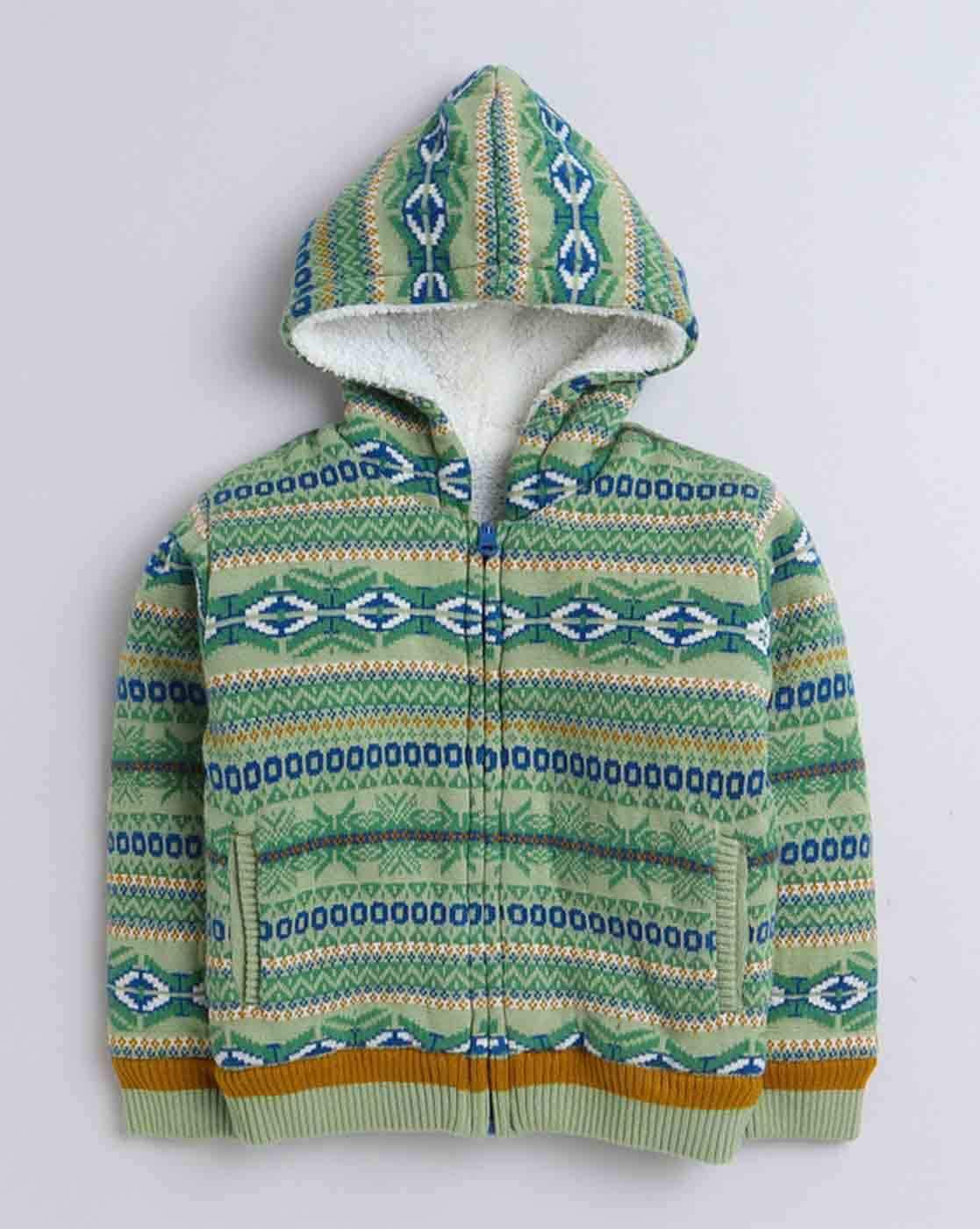 Knitted Reversible Zip-Front Hoodie