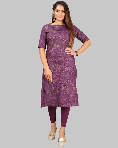 Purple colour kurtis online best sale