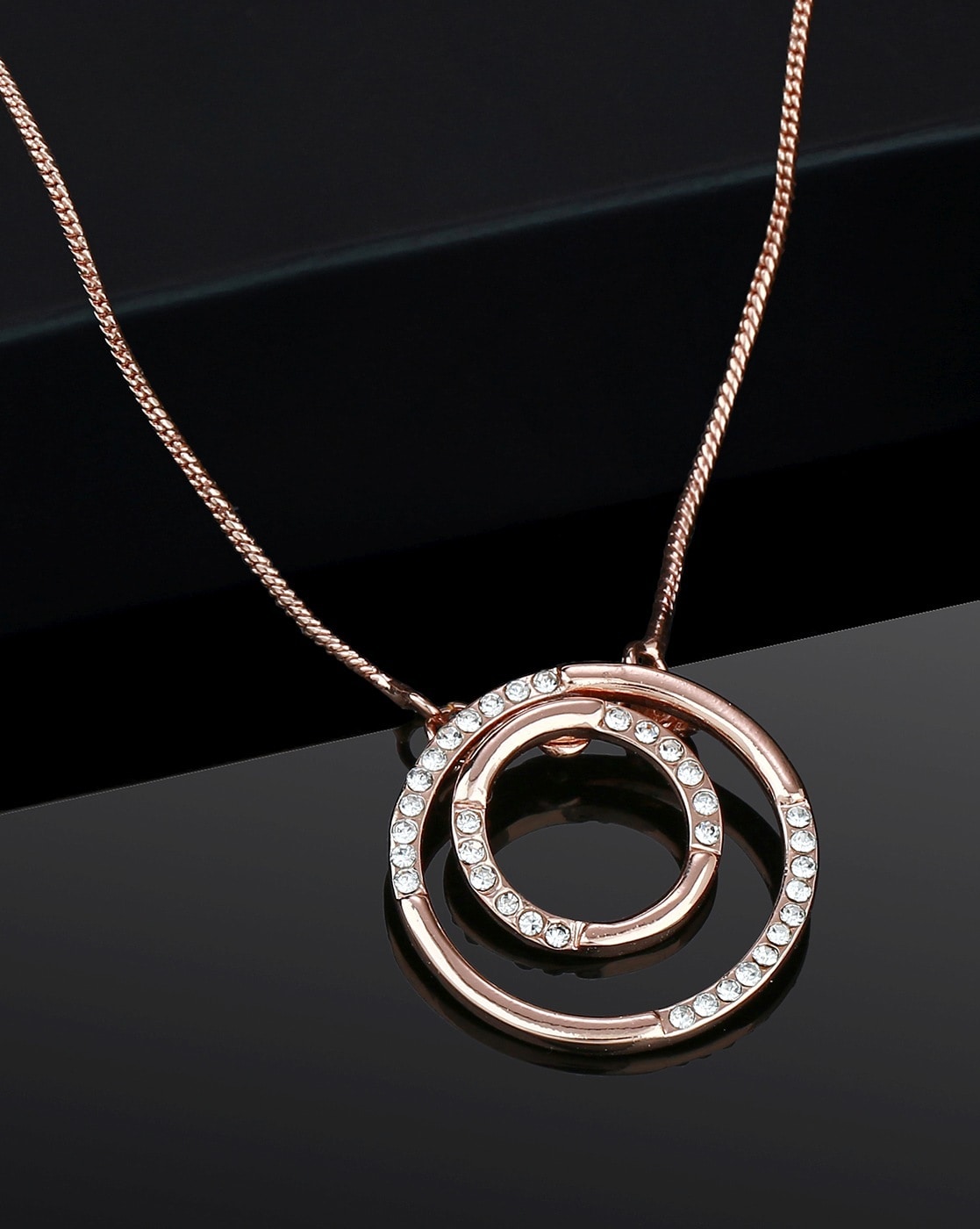 Tiffany T T1 Circle Pendant in 18k Rose Gold with Diamonds, Large | Tiffany  & Co.