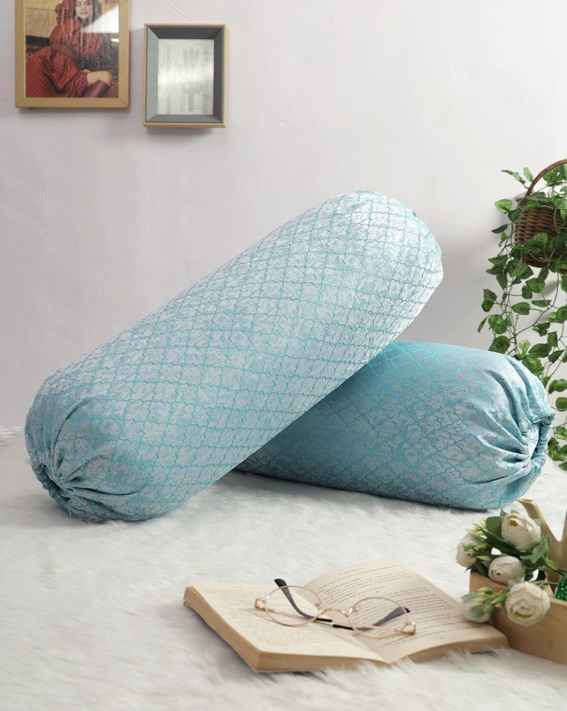 Buy Aqua Cushions Pillows for Home Kitchen by THE CONVERSION Online Ajio