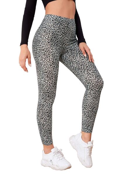 Ammosa - Faded Jaguar AOP - Organic sweatpants in a pink leopard print -  Molo