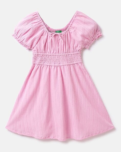 Buy Pink Dresses Frocks for Girls by UNITED COLORS OF BENETTON