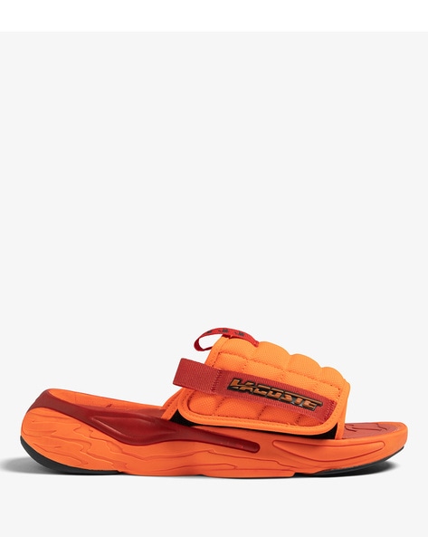 Buy Orange Flip Flop u0026 Slippers for Men by Lacoste Online | Ajio.com