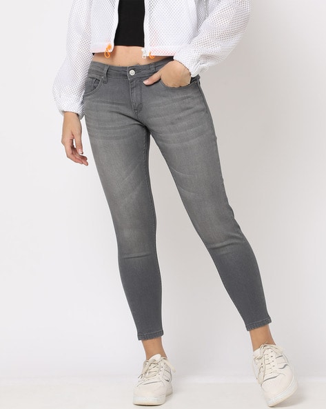 Super skinny grey shops jeans