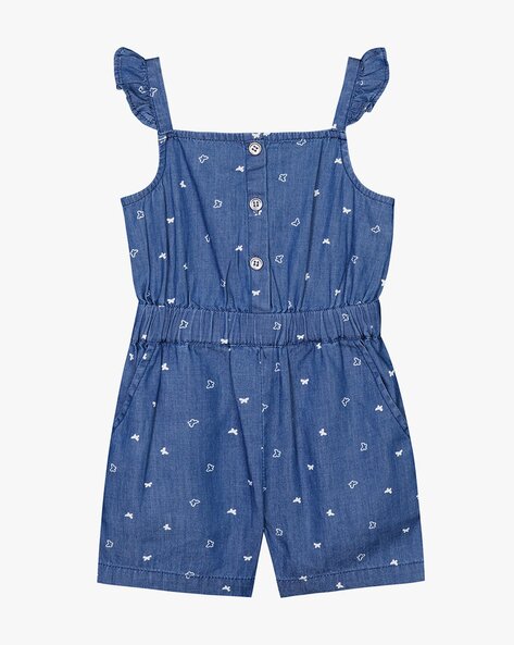 Buy Blue Jumpsuit & Playsuits for Girls by BUDDING BEES Online | Ajio.com