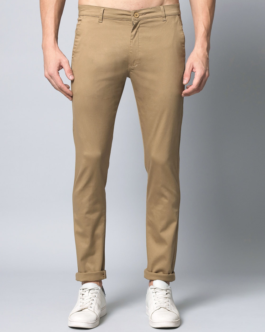 Buy Off Duty India Khaki Baggy Fit Straight Leg Jeans Khaki online