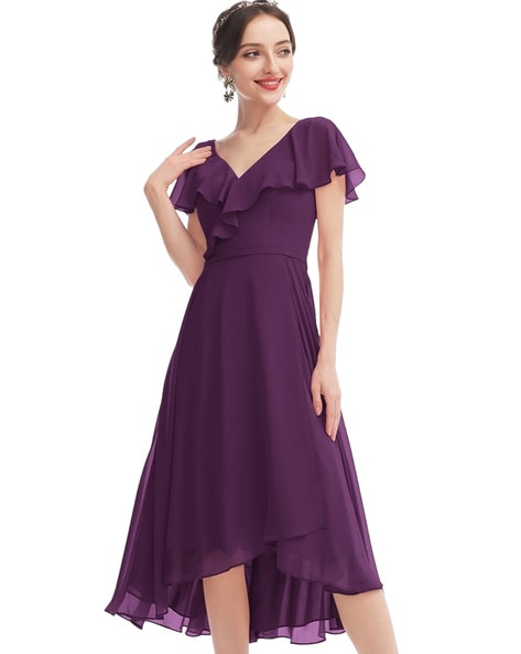 Wine Dresses for Women by SIDYAL Online | Ajio.com