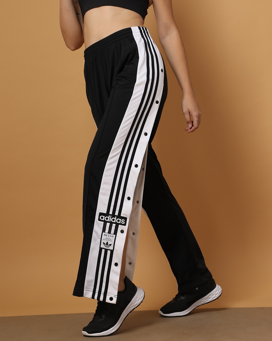 Buy Adidas Originals Orange Stripes Adibreak TP Trackpants for Women Online   Tata CLiQ Luxury