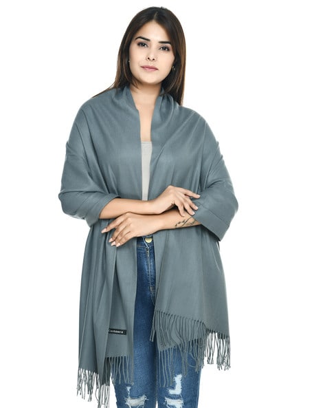 Woolen Stole with Tassels Price in India