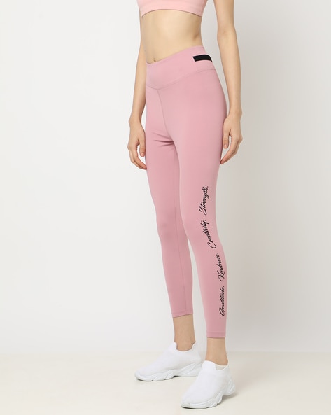 Buy Pink Leggings for Women by Teamspirit Online
