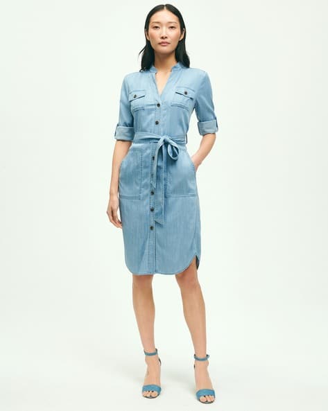 Buy Blue Dresses for Women by BROOKS BROTHERS Online | Ajio.com